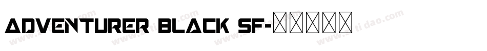 Adventurer Black SF字体转换